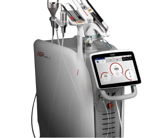 A high-tech laser dental machine with a touchscreen display and multiple attachments for laser dentistry treatments.